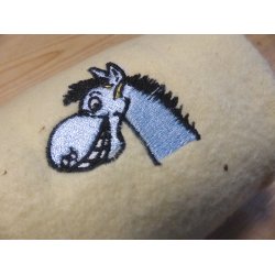 Fleecebandager m/broderi, 4 stk