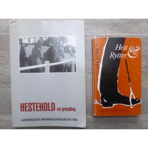 2 b�ger: Hestehold + Hest og Rytter
