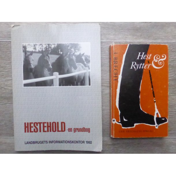 2 b�ger: Hestehold + Hest og Rytter