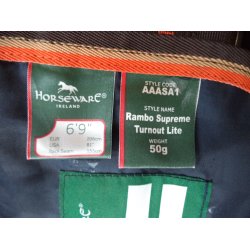 HW Rambo Supreme Turnout Lite dkken, 50 gr, str 155/6,9"