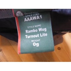 HW Rambo wug turnout d�kken, 0 gr, str 125/5,9