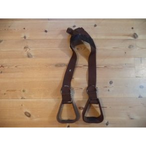 Western stigb�jler m/oph�ng, brun, str b�rn