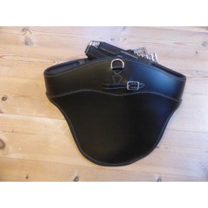 KenTaur pladegjord m/elastik, sort, 125 cm