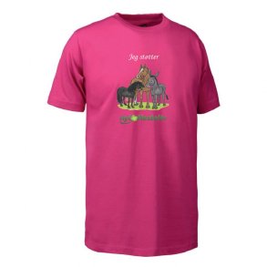 T-shirt med print - pink