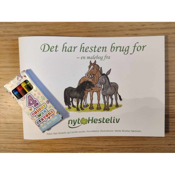 Malebog med hesteviden