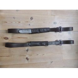 Portugisiske stigremme, brune, 145 cm