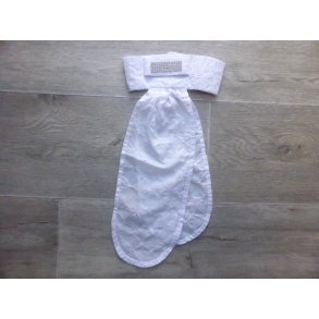 HKM plastron med krystaller, str M