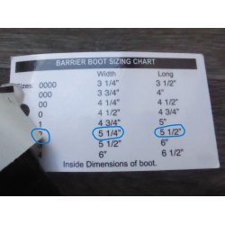 Davis barrier boot, str. 2,1 stk, NY