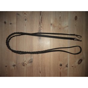 Flet ldertjler m/karabinhager, str pony