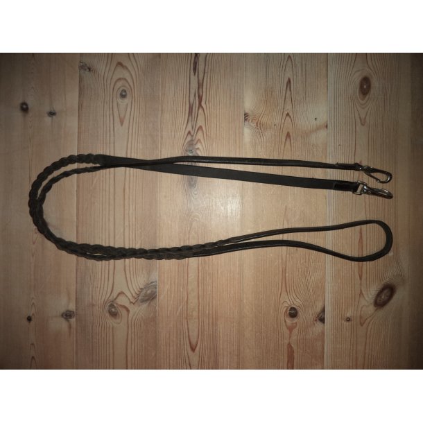 Flet ldertjler m/karabinhager, str pony