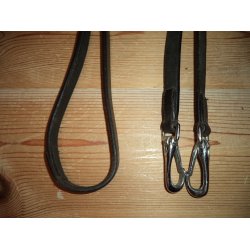 Flet ldertjler m/karabinhager, str pony