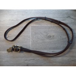 Webtjler m/karabinhager, brune, str pony