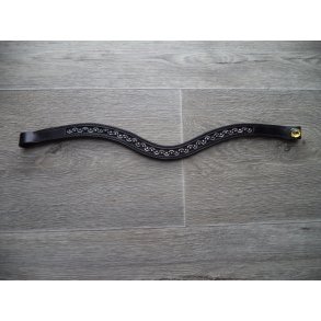 Pandebnd m/sten, sort, str Cob