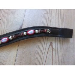 Pandebnd m/farvede perler, str Cob