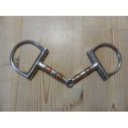 Bid m/D-ringe og kobberruller, str 13,5 cm