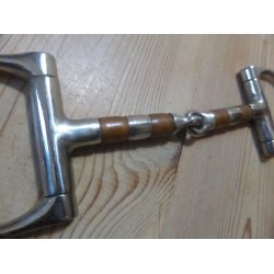 Bid m/D-ringe og kobberruller, str 13,5 cm