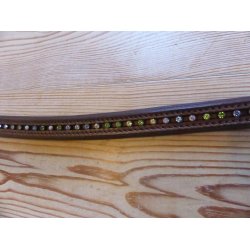 Pandeb�nd m/krystaller, brun, str Full