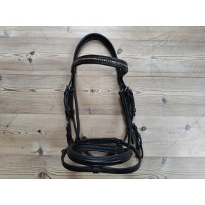 Trense m/kombi nsebnd, sort , str Cob