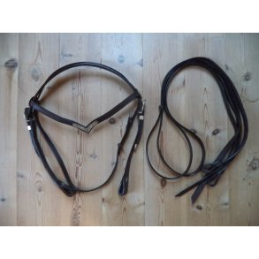 Western trense m/splittjler, str Full