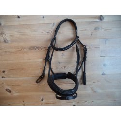 Semi rundsyet trense, sort, str Full