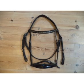 Trense m/hannoveransk n�seb�nd, sort, str Full