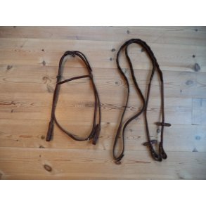 Rundsyet trense m/t�jler, brun, str Cob