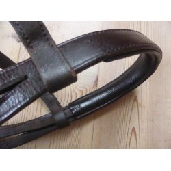 Trense m/kombi nsebnd, brun, str Cob