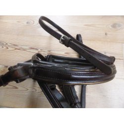 Trense m/kombi nsebnd, brun, str Cob