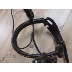 Trense m/kombi nsebnd, brun, str Cob