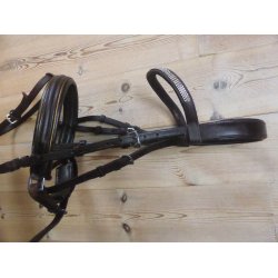 Trense m/kombi nsebnd, brun, str Cob