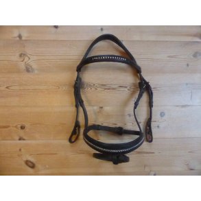 Trense m/kombi n�seb�nd, sort, str Cob