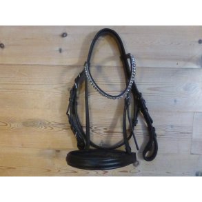 Horze trense, sort, str Pony