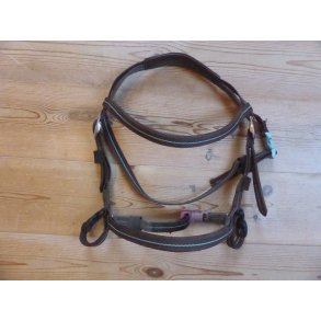 Fouganza trense, brun, str Pony-shet