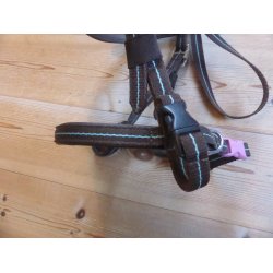 Fouganza trense, brun, str Pony-shet