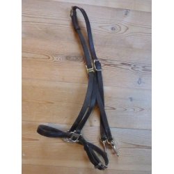 Islandsk 2-i-1 trense, brun,str Cob/isl.