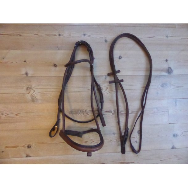 Rundsyet trense m/t�jler, brun, str Full
