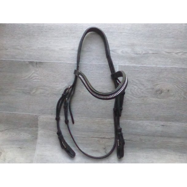 Horseline trense m/krystaller, str Full