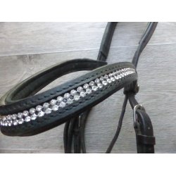 Horseline trense m/krystaller, str Full