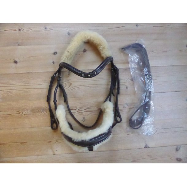 Horze Trense m/kunstlam, brun, str X-full
