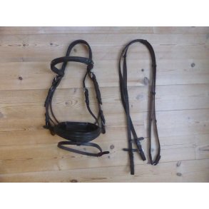 Trense m/t�jler, sort, str Full