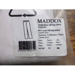 Maddox Grand Prix ridebukser, str 50
